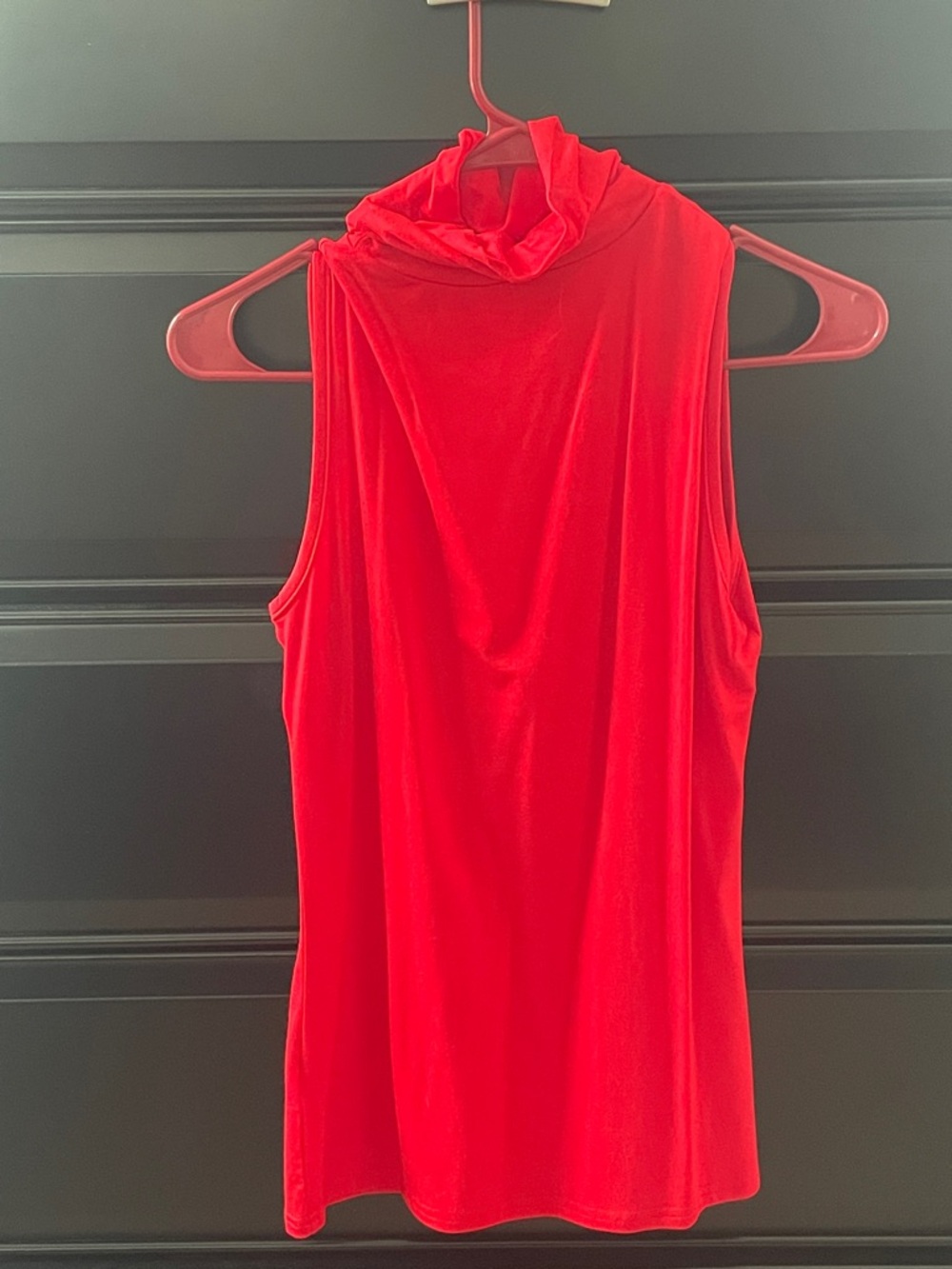Women’s Sleeveless Red turtleneck  Top